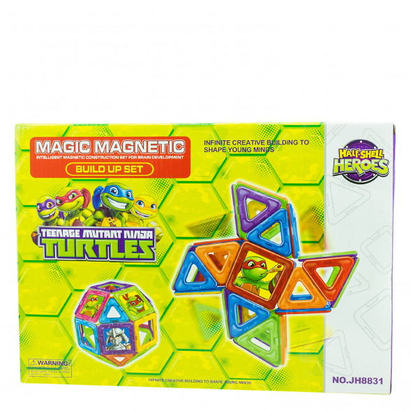 Магнитный конструктор Мagic Мagnetic Черепашки Ниндзя , 18 деталей JH8831A оптом