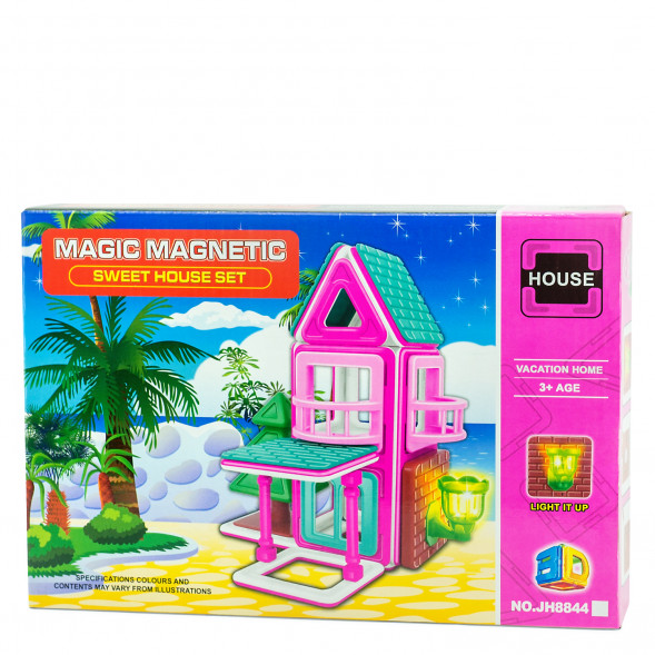 Магнитный конструктор Мagic МagneticHouse Летний домик, 21 деталь JH8844A оптом
