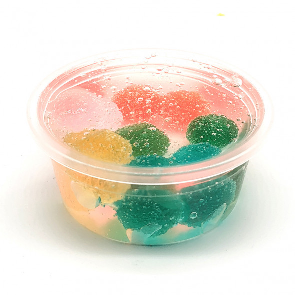 Слайм с большими разноцветными шариками