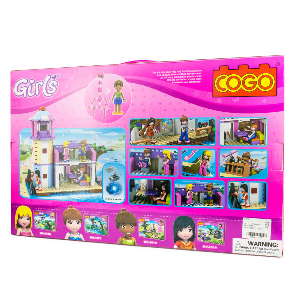 Конструктор COGO Girls 4523, &quot;Морское путешествие к маяку&quot; 4523 оптом