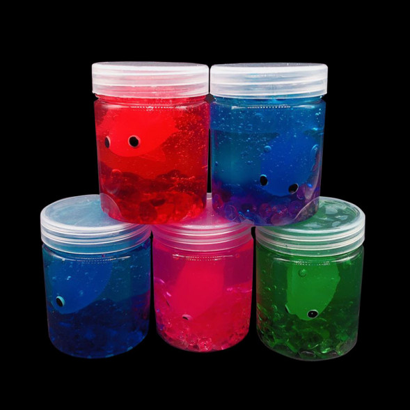 Слайм цветные рыбки