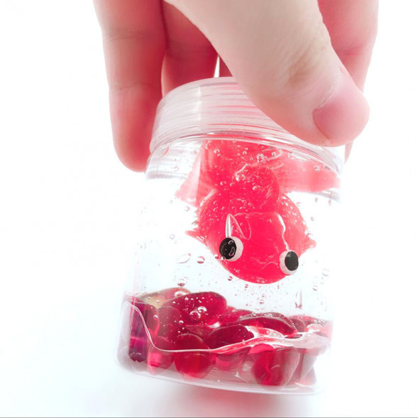 Слайм цветные рыбки