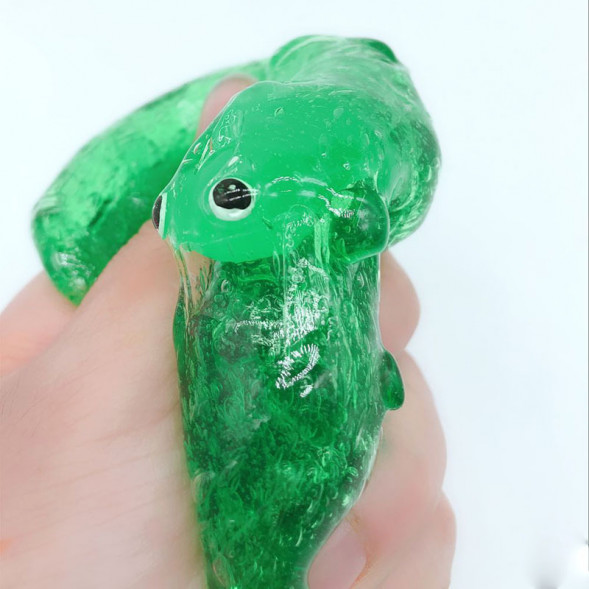 Слайм цветные рыбки