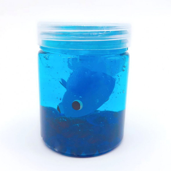 Слайм цветные рыбки