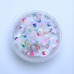 Слайм с разноцветными жемчужинами
