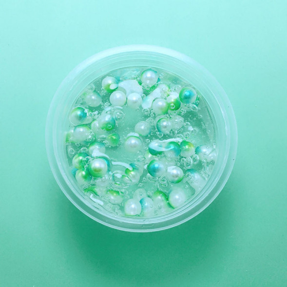 Слайм с разноцветными жемчужинами