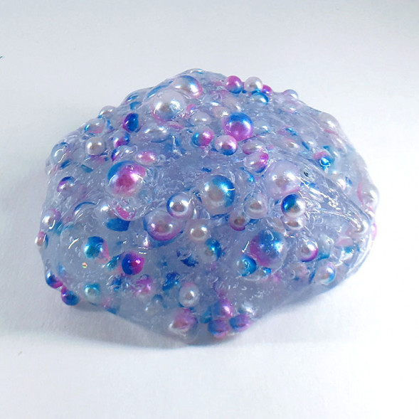 Слайм с разноцветными жемчужинами