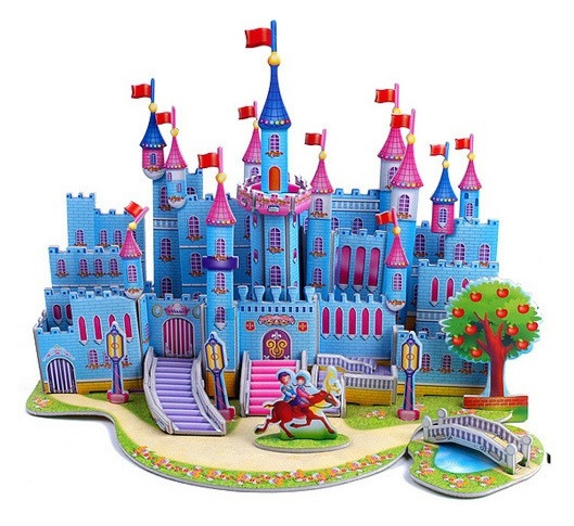 Пазл 3D Голубой Замок