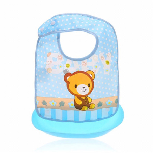 Детский нагрудник с пластиковым карманом baby мишка