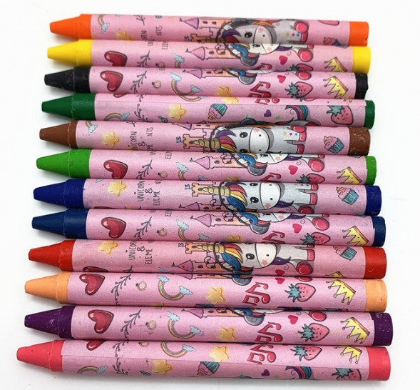 Карандаши восковые Единорог - 802