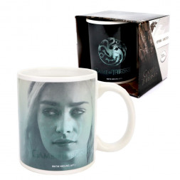Термо-кружка Игра престолов, Джон и Дейенерис, в подарочной упаковке, 330 мл, фарфор