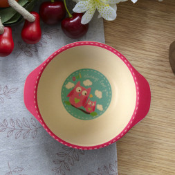 Набор детской посуды из бамбукового волокна Сова CoEco SR72751