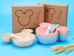 Бамбуковая посуда микки и минни