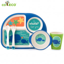 Набор детской посуды из бамбукового волокна Кит CoEco SR72752