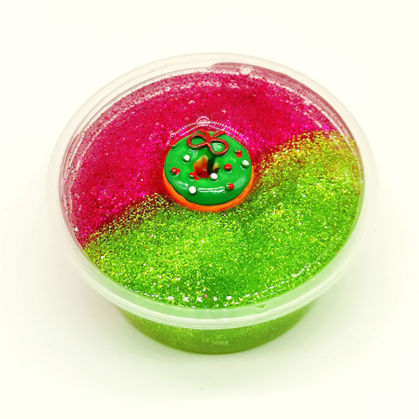 Слайм рождественский венок