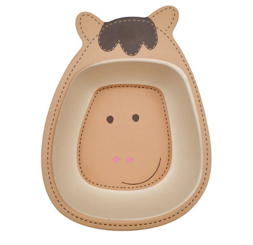 Бамбуковая посуда "Лошадка" суповая тарелка