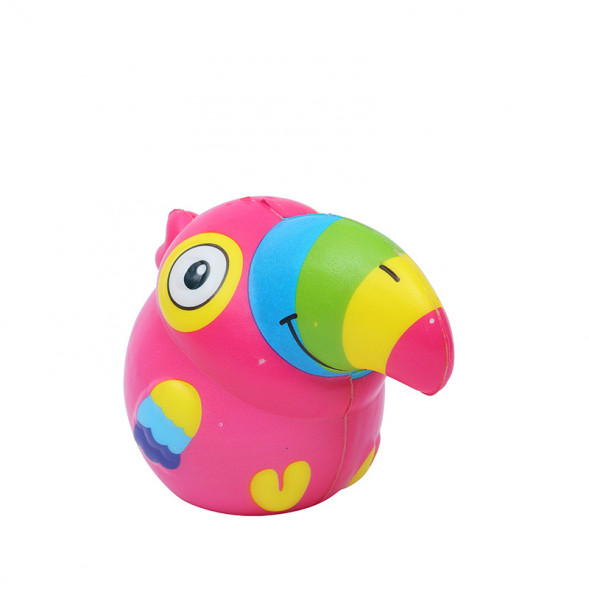 Сквиш игрушка антистресс попугай