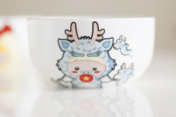 Детская керамическая посуда малыш дракон