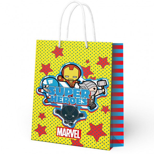 Marvel. Пакет подарочный большой-10, 330*455*100 мм (чиби) оптом