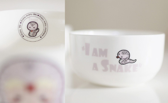 Детская керамическая посуда малыш змей