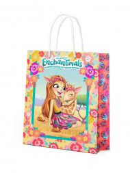 Enchantimals. Пакет подарочный большой (желтый), 335*406*155 мм