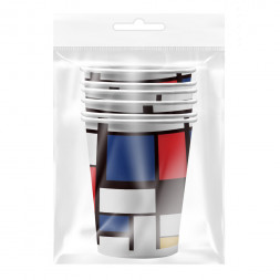 Набор бумажных стаканов Авангард, в т/у пленке, 6 шт*250 мл