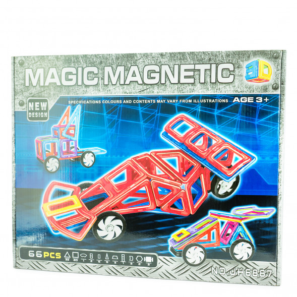 Магнитный конструктор Мagic Мagnetic New Design , 66 деталей JH6887 оптом