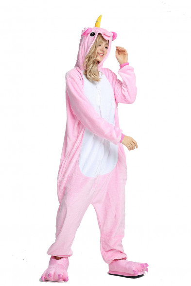 Пижама кигуруми "Единорог" розовый