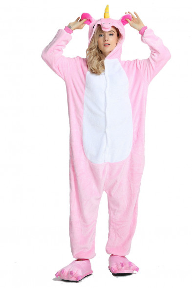 Пижама кигуруми "Единорог" розовый