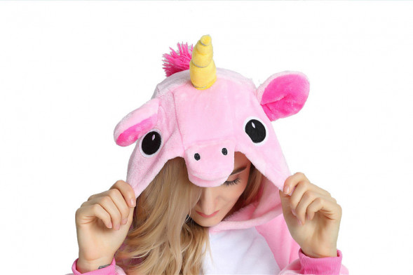 Пижама кигуруми "Единорог" розовый