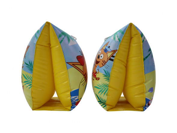 Нарукавники для плавания  Три кота Море! надувные, 23*15 см, шт оптом