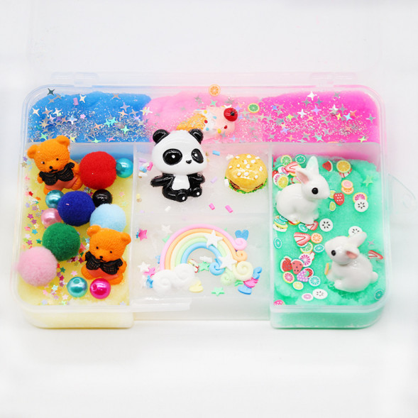 Слайм набор с забавными животными