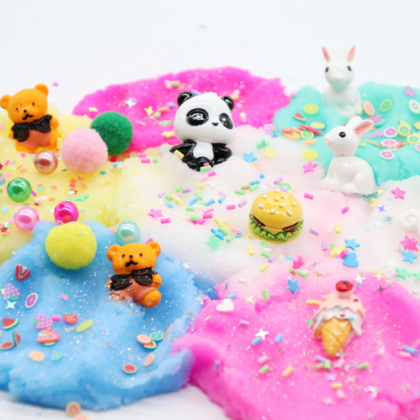 Слайм набор с забавными животными