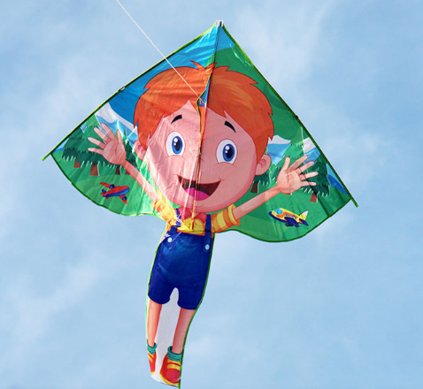 Воздушный змей веселый мальчишка