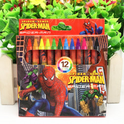 Карандаши восковые Человек Паук - 802