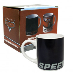 Термо-кружка Тачки, Скорость, в подарочной упаковке, 220 мл, фарфор
