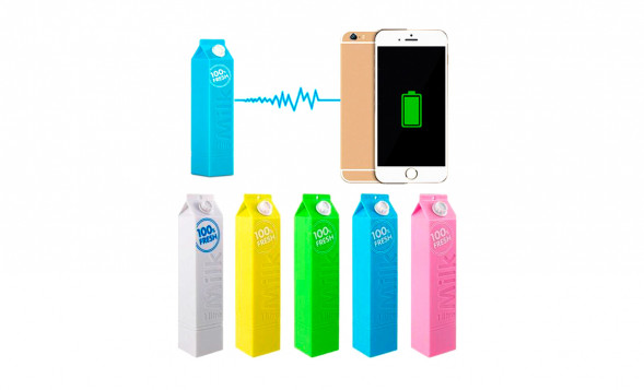 Мини Power Bank Milk 2600 mAh-200 оптом
