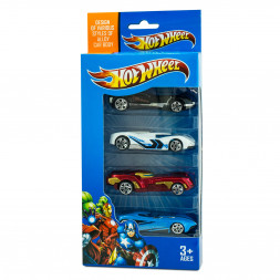Набор машинок Hot Wheels, Машинки героев Marvel  Реплика