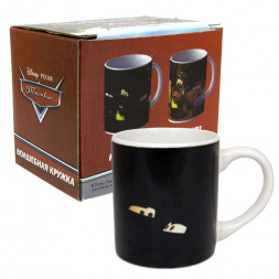 Термо-кружка Тачки, У костра, в подарочной упаковке, 220 мл, фарфор