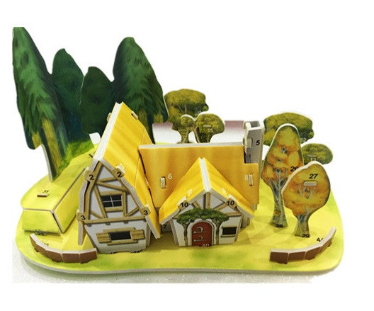 Пазл 3D Лесная хижина