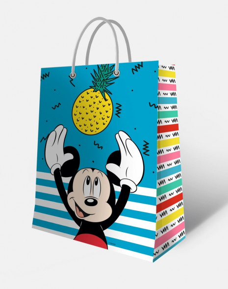 Mickey Mouse. Пакет подарочный большой (Мики с ананасом), 330*455*100 мм оптом
