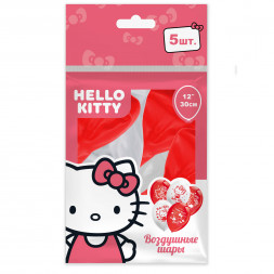 Воздушные шарики «Hello Kitty» 30 см, 5 шт.