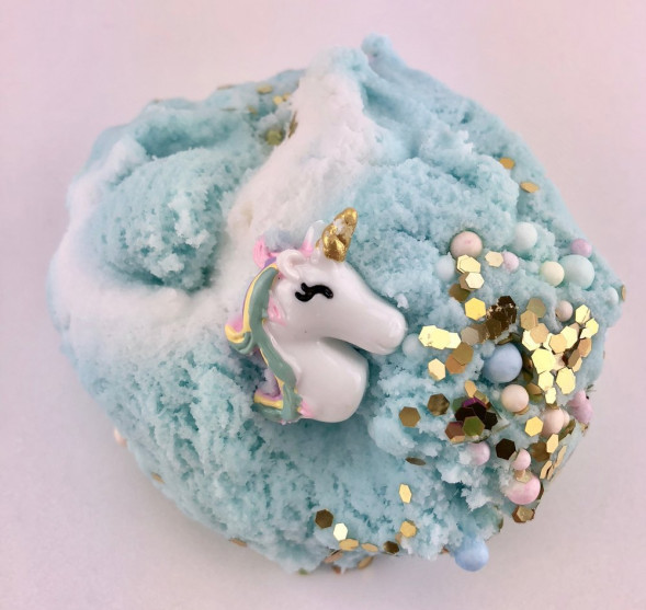 Слайм блестящий единорог