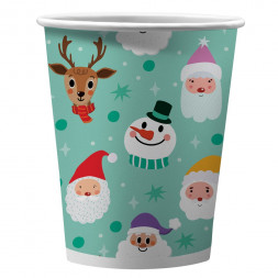 Набор бумажных стаканов Веселый Новый год, 6 шт*250 мл
