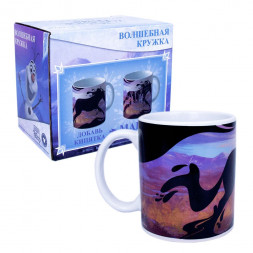 Термо-кружка Холодное сердце 2, Лошадь, в подарочной упаковке,  330 мл, фарфор