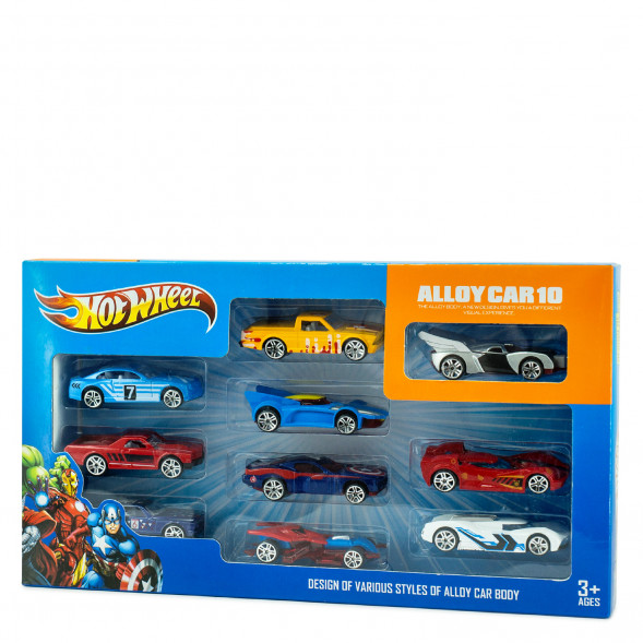 Набор машинок Hot Wheels, Машинки героев Marvel Реплика оптом