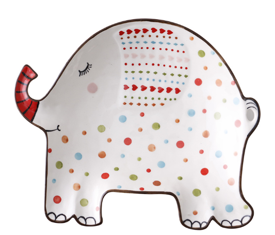 Детская керамическая посуда задумчивый слон