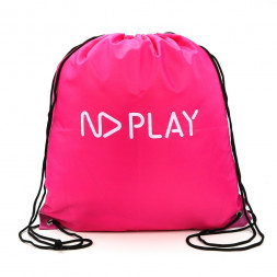 Мешок для обуви фуксия с маркировкой ND PLAY
