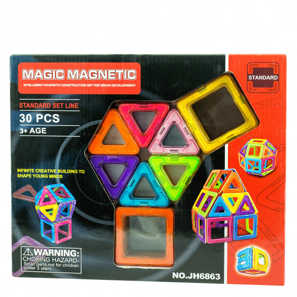 Магнитный конструктор Мagic МagneticStandard , 30 деталей JH6863 оптом