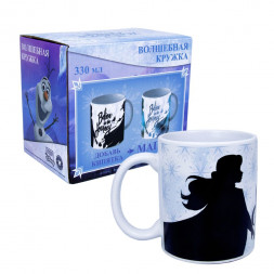 Термо-кружка Холодное сердце 2, Путешествие,  в подарочной упаковке, 330 мл, фарфор